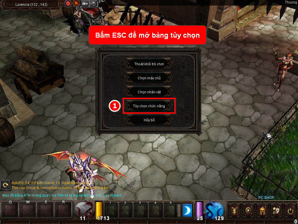 Chức năng chính của Game MU Nét Việt